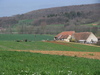 Einzelner Bauernhof vor Heidenheim