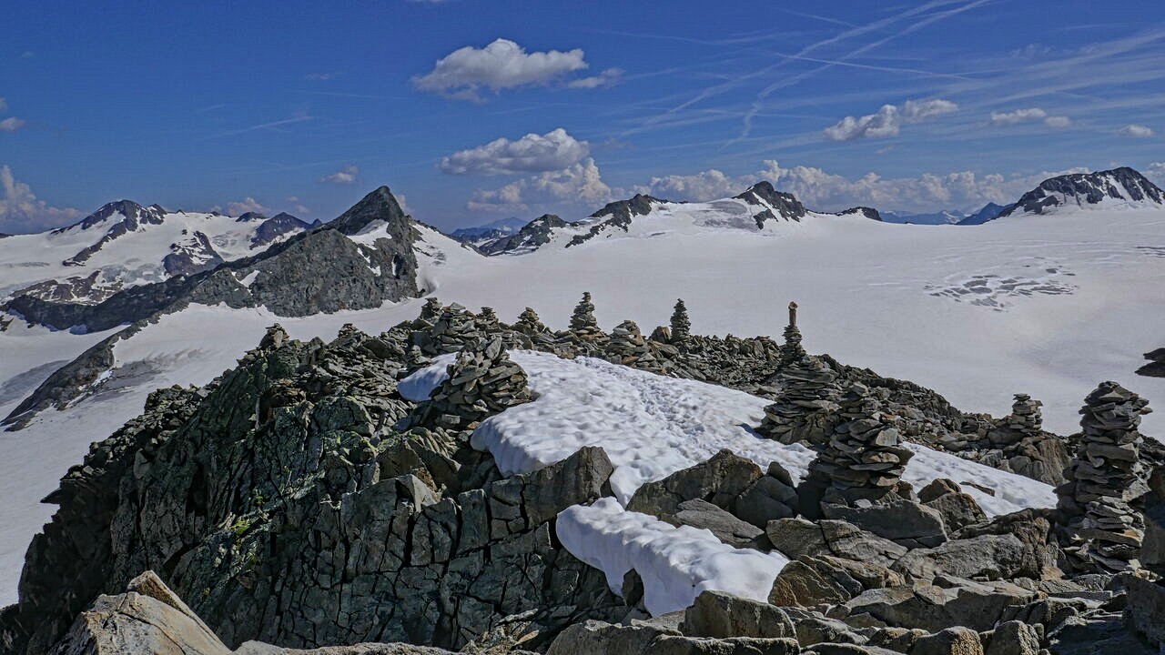 Steinmänner auf der Dahmannspitze