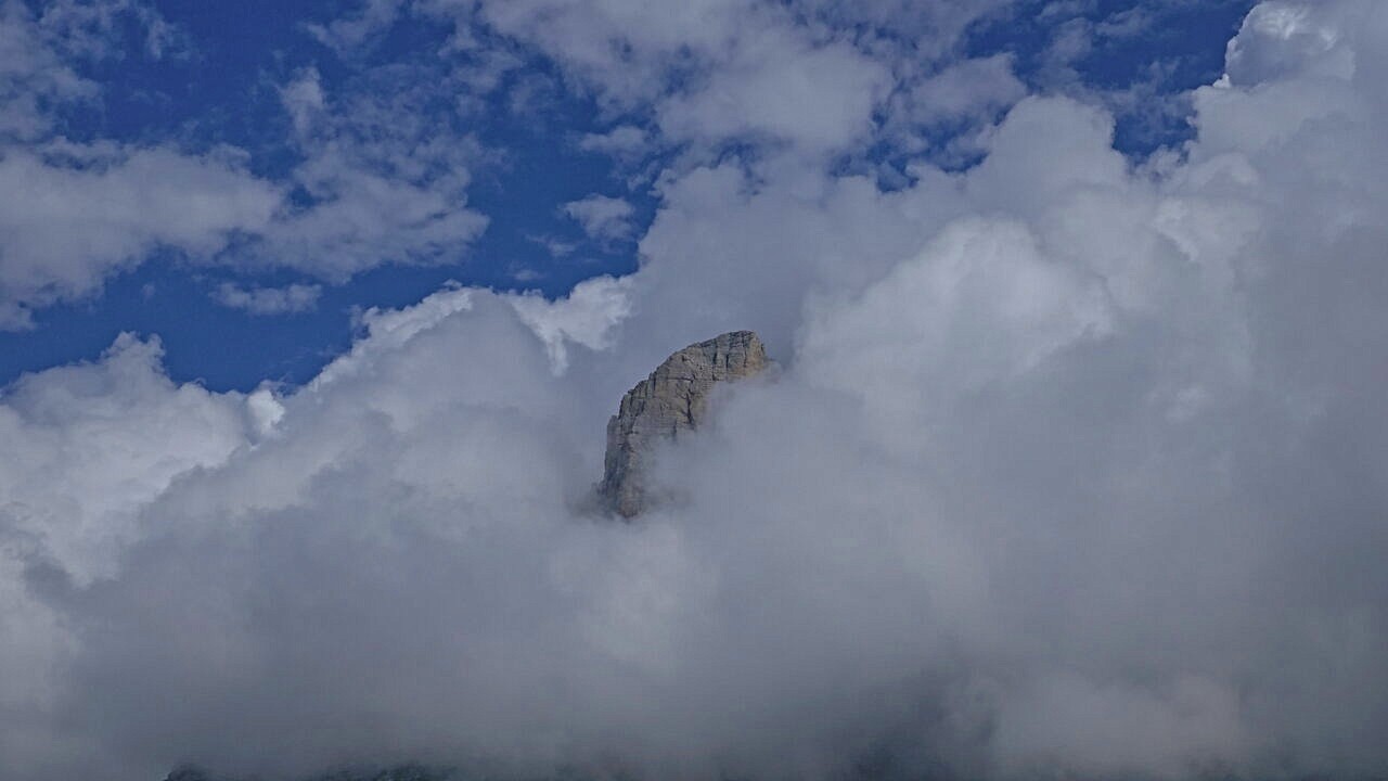 Brenta-Gipfel in Wolken