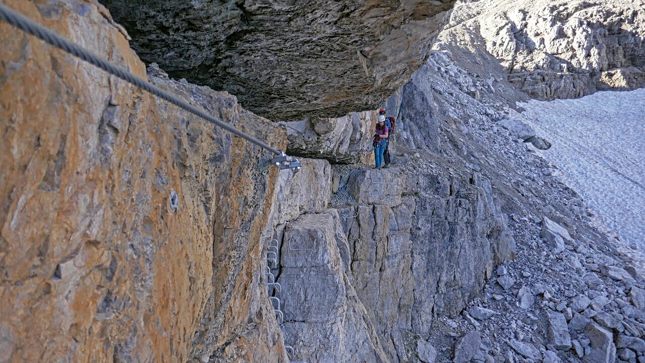 Klettersteig nach der Bocca di Brenta