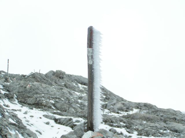 Eisfahne auf dem Hochkönig