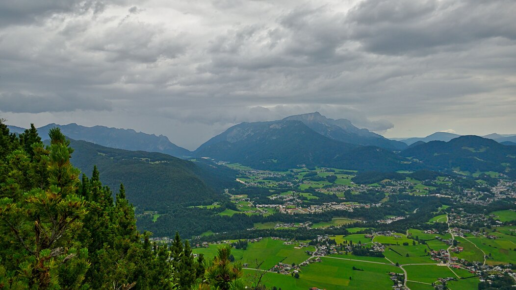 Dunkle Wolken über Berchtesgaden