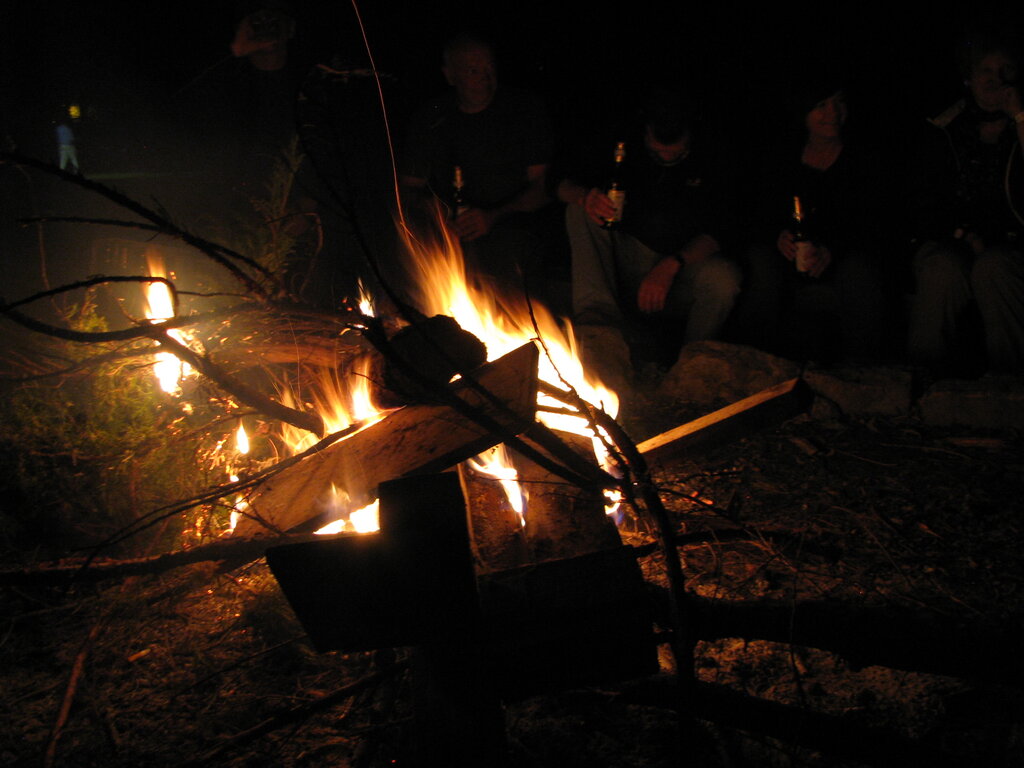 Lagerfeuer in Weißig