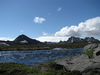 Bláfjallahvisl und Berggipfel