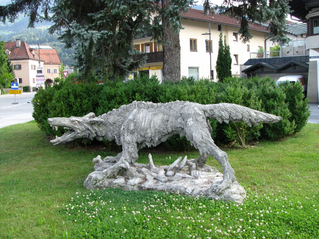 Wolfsskulptur in Wattens