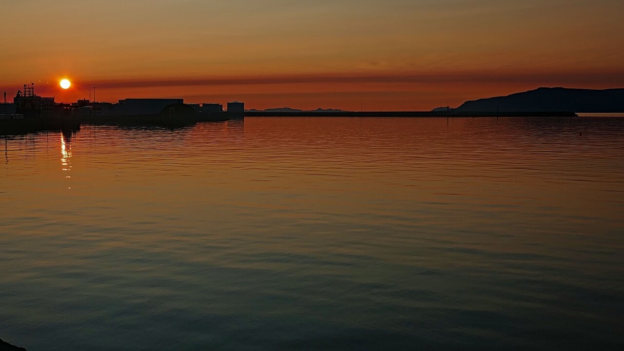 Sonnenuntergang bei Reykjavik I