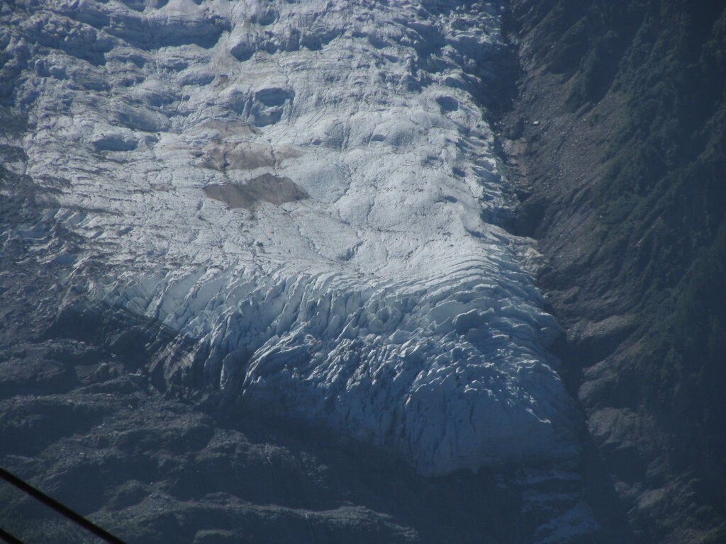 Gletscherzungen am Montblanc