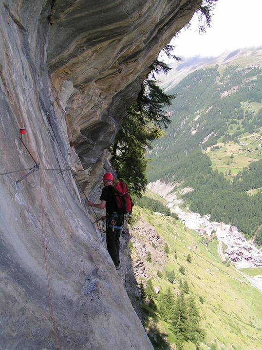 Lars im Zermatter Klettersteig