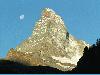 Matterhorn mit Mond