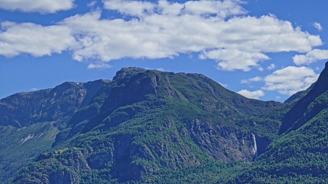 Wasserfall am Sognefjorden