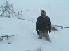 Claudio versinkt im Schnee