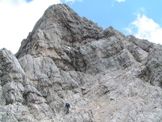 Gipfelaufbau der Alpspitze