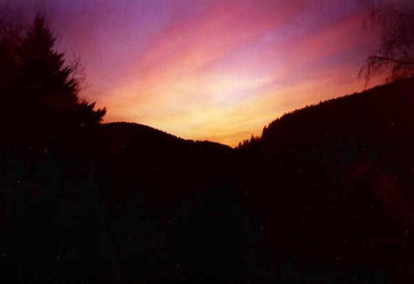 Sonnenuntergang in Bad Grund
