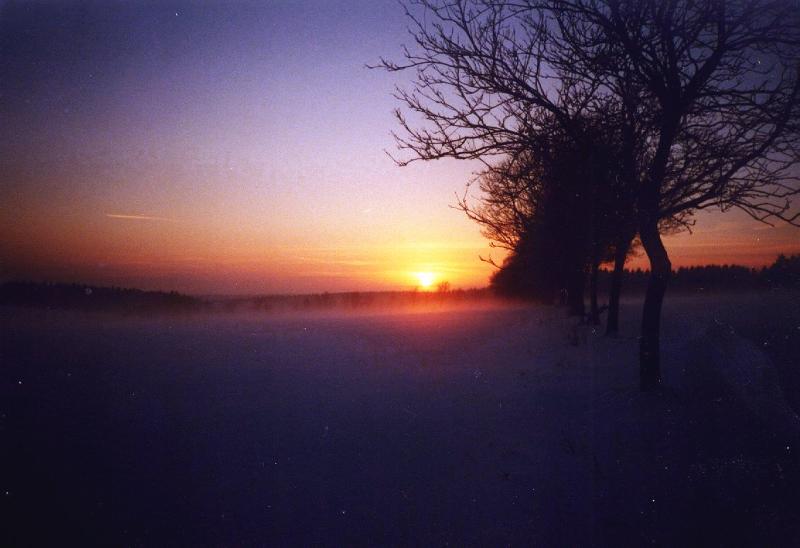 Sonnenuntergang im Oberharz